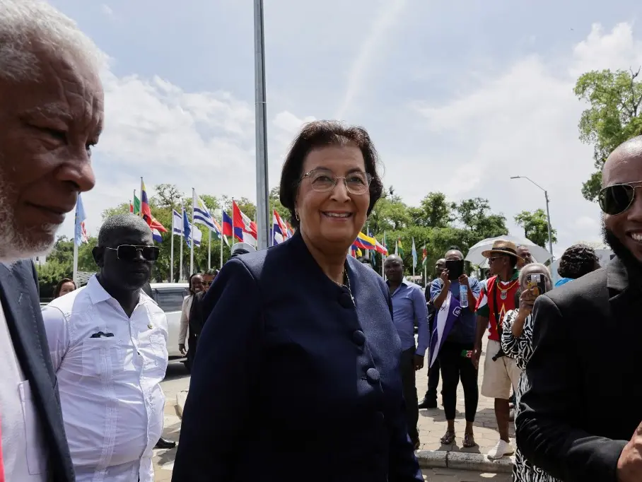 Jennifer Geerlings-Simons elected as Suriname's first woman president after rivals back down Jennifer Geerlings-Simons elected as Suriname's first woman president after rivals back down