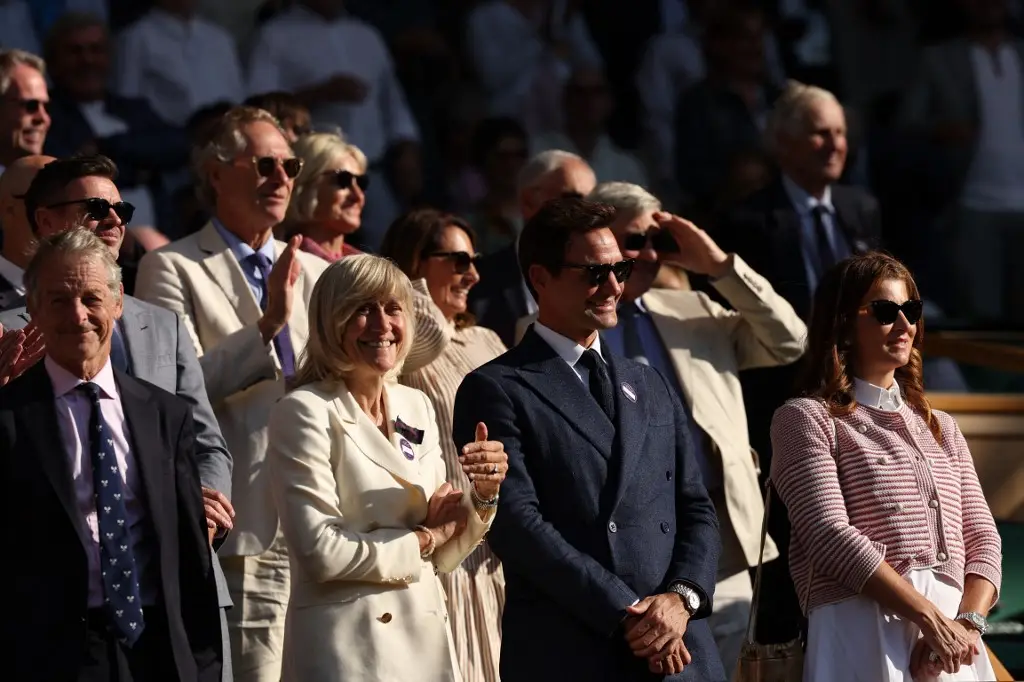 Roger Federer and his wife Mirka Federer