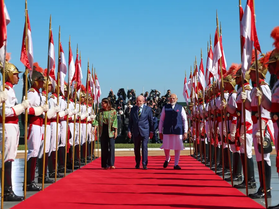 Indian classical music, 114 horses: PM Modi receives grand welcome in Brazil | WATCH