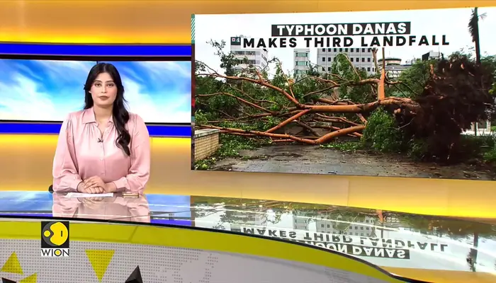 Typhoon Danas hits Zhejiang in East China
