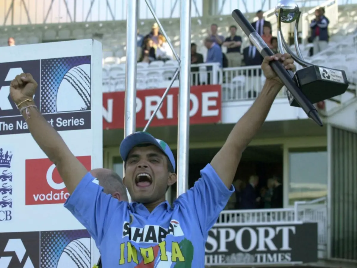 3. Sourav Ganguly’s famous celebration after the Natwest series final in 2002