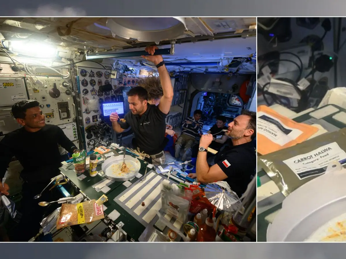Shrimp cocktails, fajitas and 'Gajar ka halwa': Shubhanshu Shukla’s special dinner aboard ISS ahead of homecoming Shrimp cocktails, fajitas and 'Gajar ka halwa': Shubhanshu Shukla’s special dinner aboard ISS ahead of homecoming