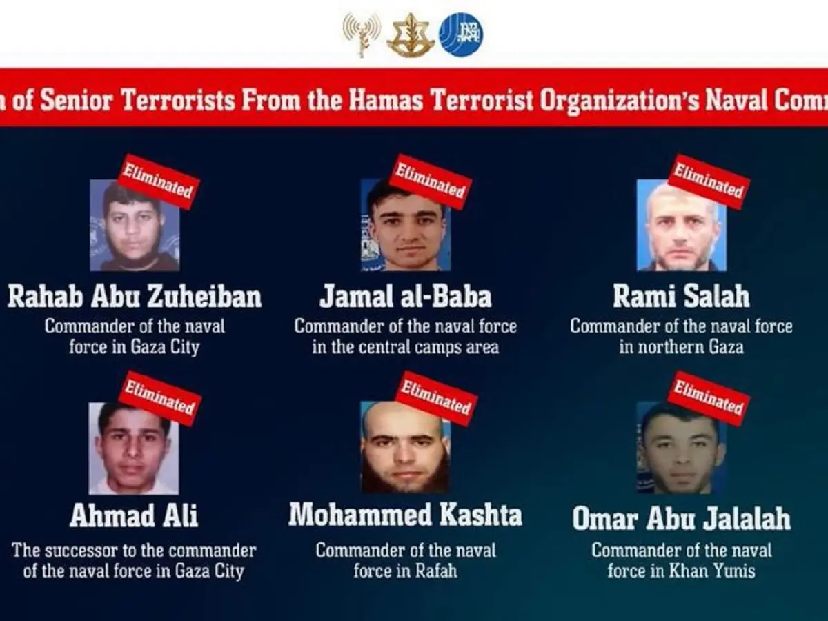 6 top members of Hamas naval commando forces killed in recent Gaza ...