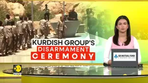 PKK disarmament ceremony in northern Iraq, hope for peace after Kurdish insurgency in Turkey 