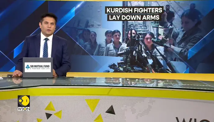 PKK fighters lay down arms in symbolic ceremony in Northern Iraq