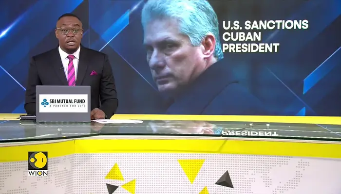 Sanctions on Cuban President over crackdown on 2021 anti-govt protests in Cuba 