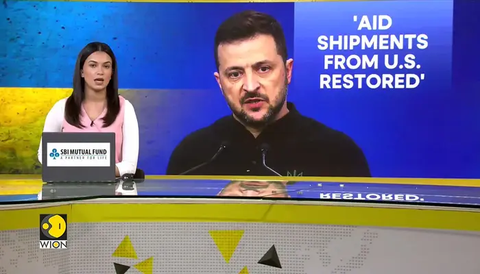 Zelensky: US aid shipments restored, strong steps against Russia soon