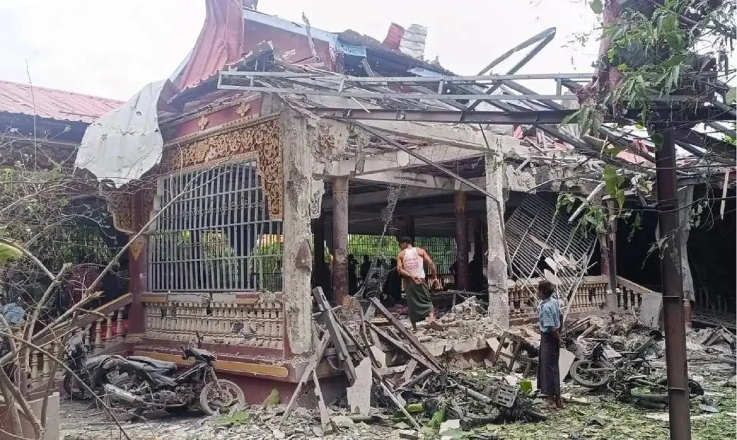 Airstrike on Buddhist monastery in Myanmar kills 23, including four kids