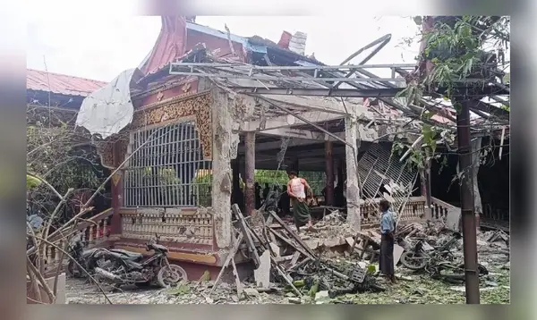 Airstrike on Buddhist monastery in Myanmar kills 23, including four kids Airstrike on Buddhist monastery in Myanmar kills 23, including four kids