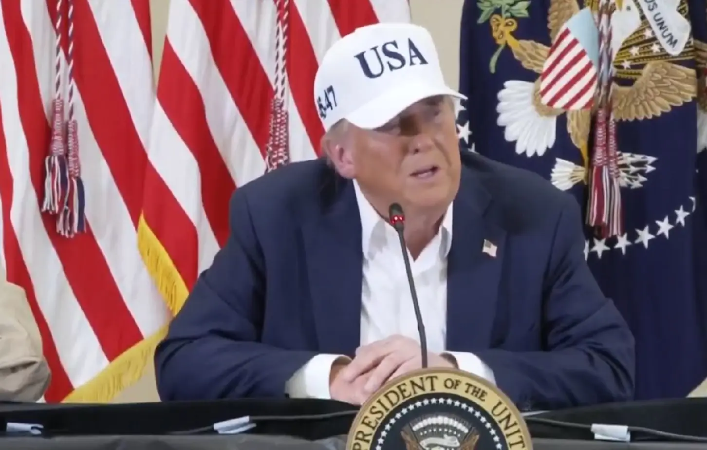 Trump expresses ‘anguish of entire nation’ after surveying Texas flood devastation