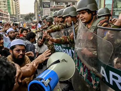 Students protest in Bangladesh over killing of scrap trader by mob
