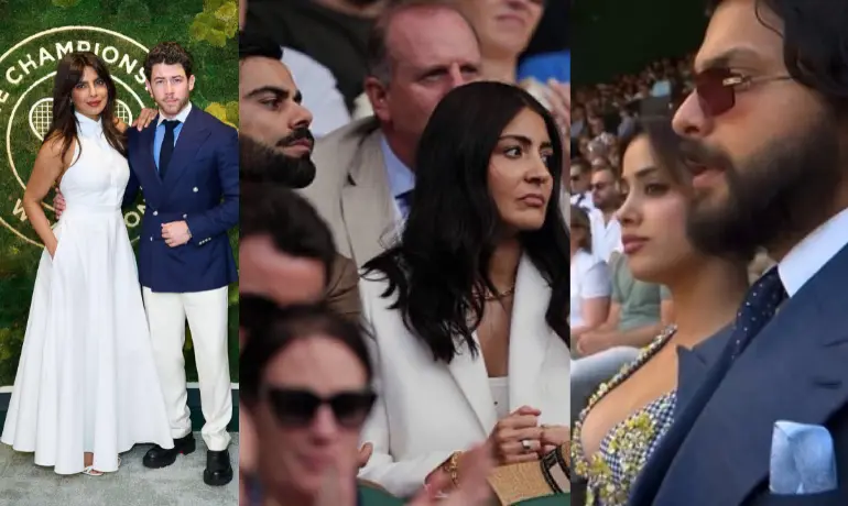 Celebrities at Wimbledon 2025: Janhvi Kapoor, Priyanka Chopra  Virat Kohli and more