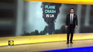 London plane crash: plume of smoke emanate as plane crashes, explodes into fireball