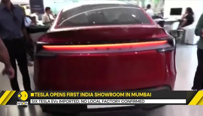 Tesla showroom opens in India's Mumbai, Delhi store up next  