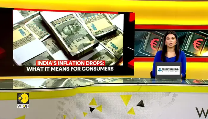 India inflation falls to 77-month low