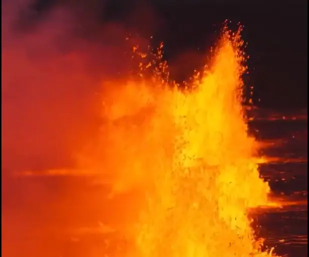 Dozen eruptions since geological systems