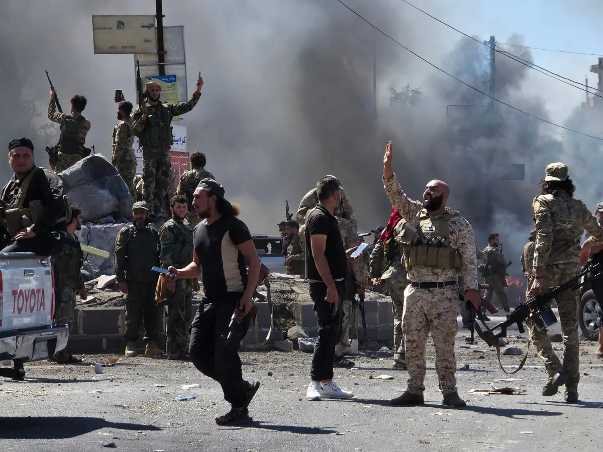 How did the conflict between Druze and Syrian forces escalate?