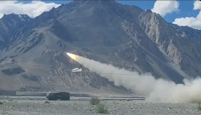 WATCH - How India's new Akash Prime missiles destroyed two aerial targets at 15,000ft in Ladakh
