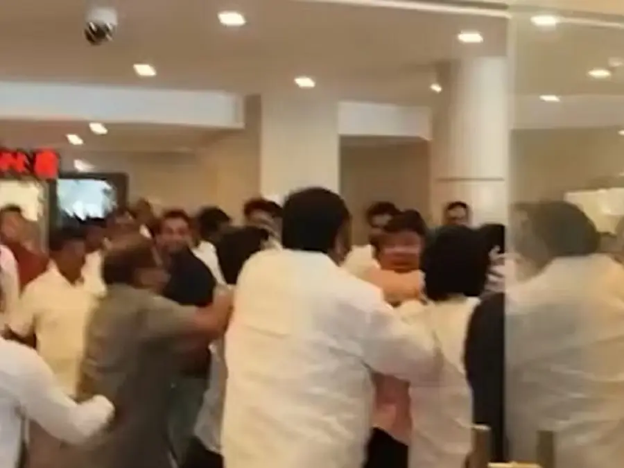Supporters of BJP, Sharad Pawar’s NCP clash in Maharashtra Assembly lobby | Watch