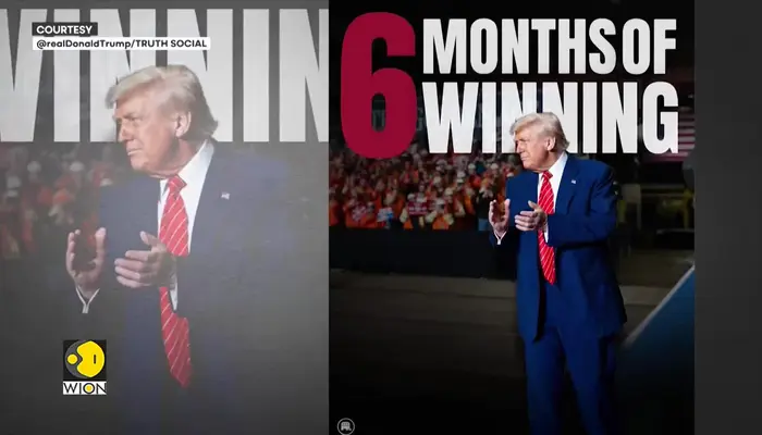 US: Donald Trump marks six months in office