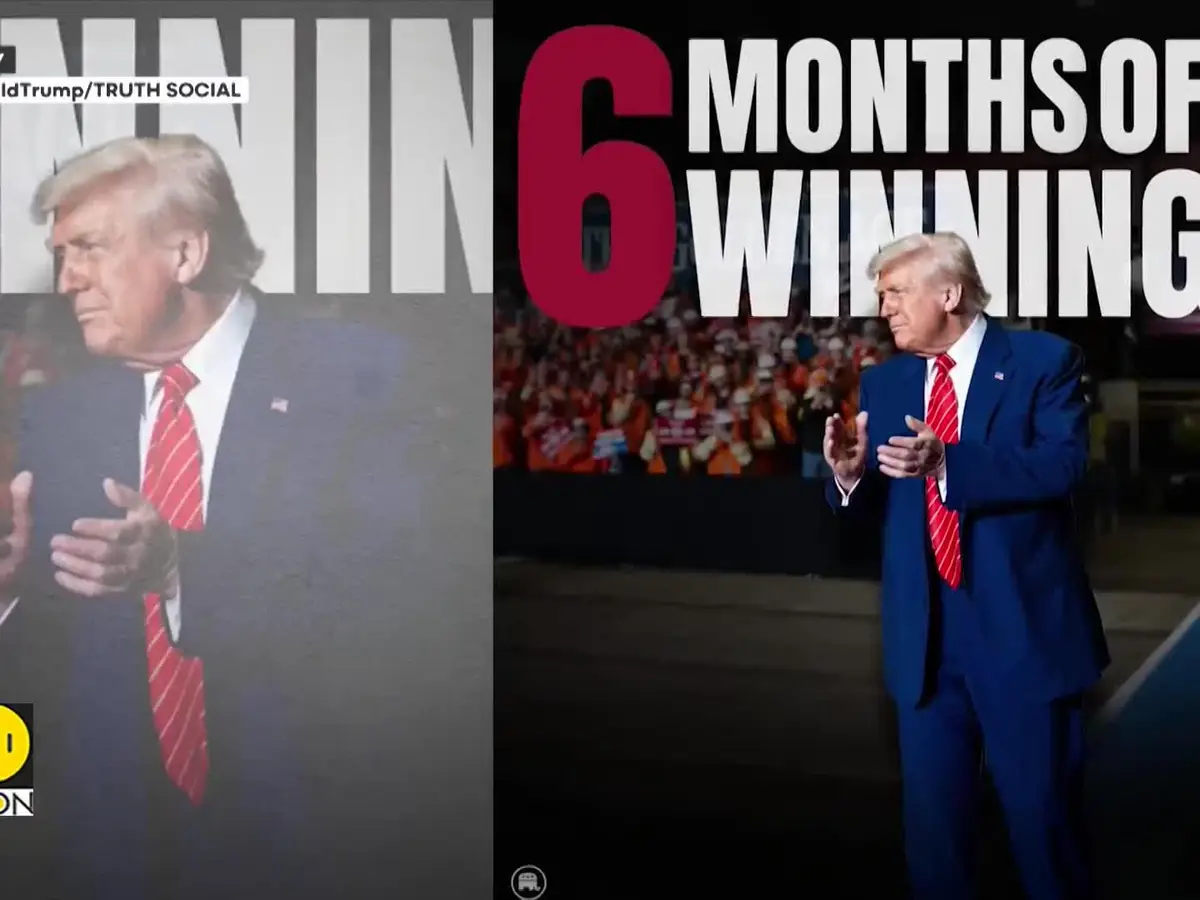 US Donald Trump marks six months in office