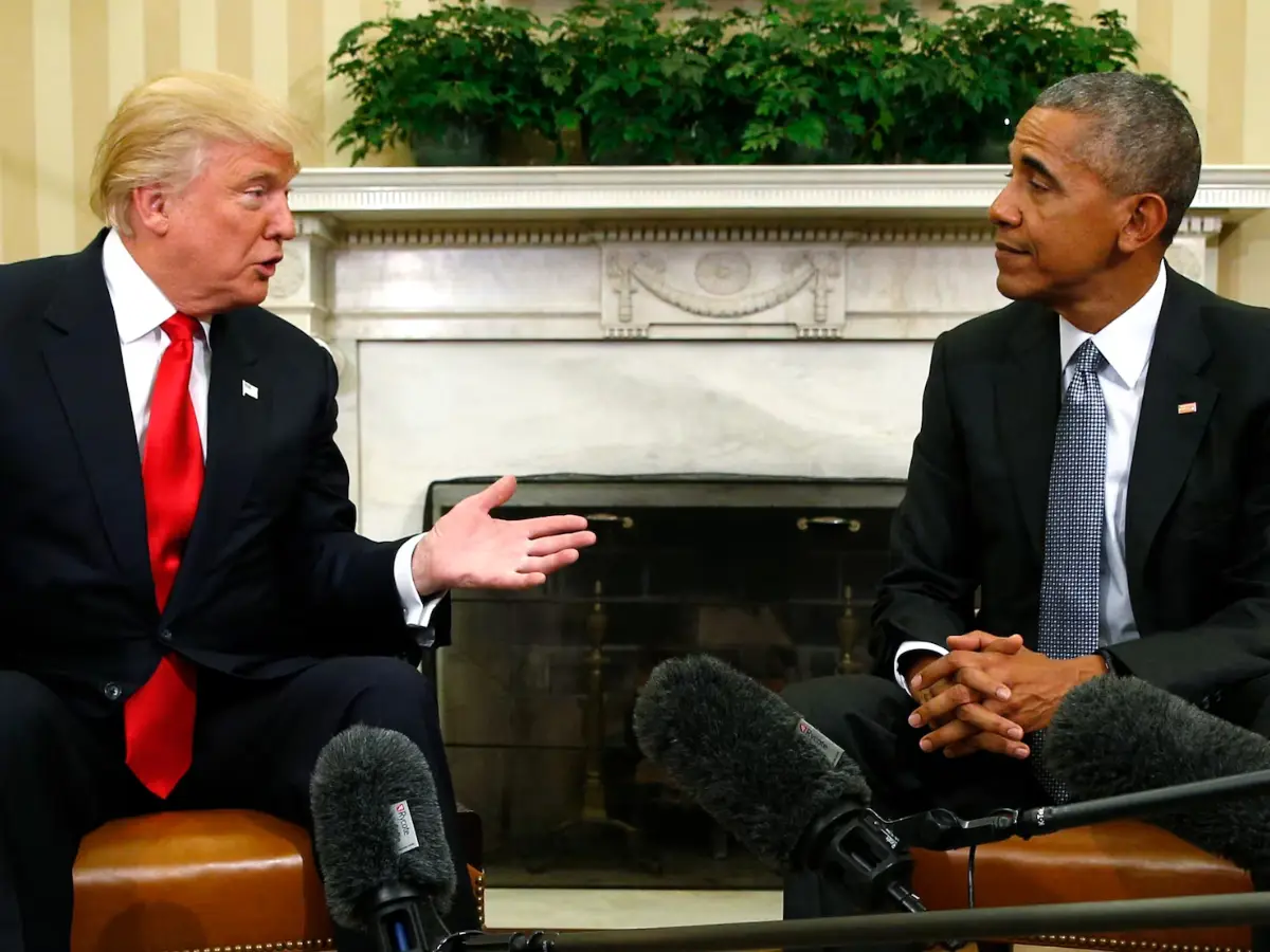 'Bizarre, ridiculous, weak attempt at distraction': Obama hits back after Trump’s ‘treason’ claim - Here's his office said 'Bizarre, ridiculous, weak attempt at distraction': Obama hits back after Trump’s ‘treason’ claim - Here's his office said