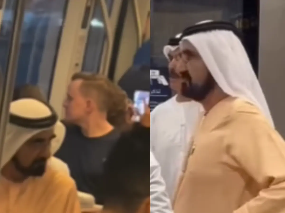 Dubai ruler Sheikh Mohammed takes the tram home from work. Watch