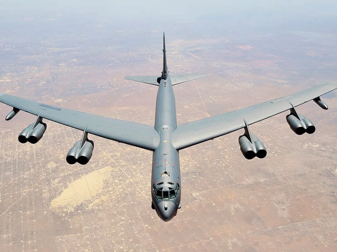 How much fuel does a B-52 bomber consume on a typical mission?