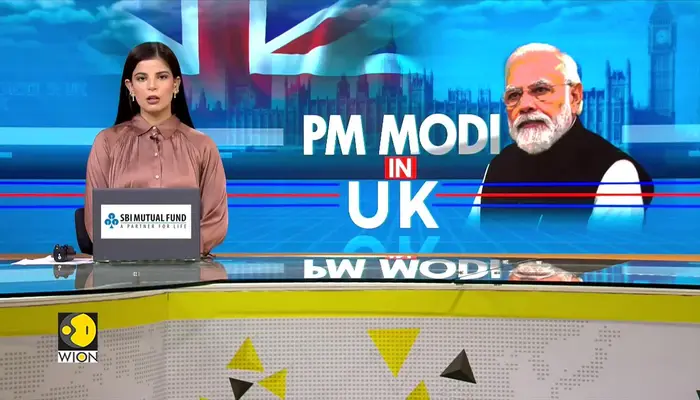 PM Modi meets Indian diaspora, gets warm welcome | PM Modi to hold bilateral talks with UK PM