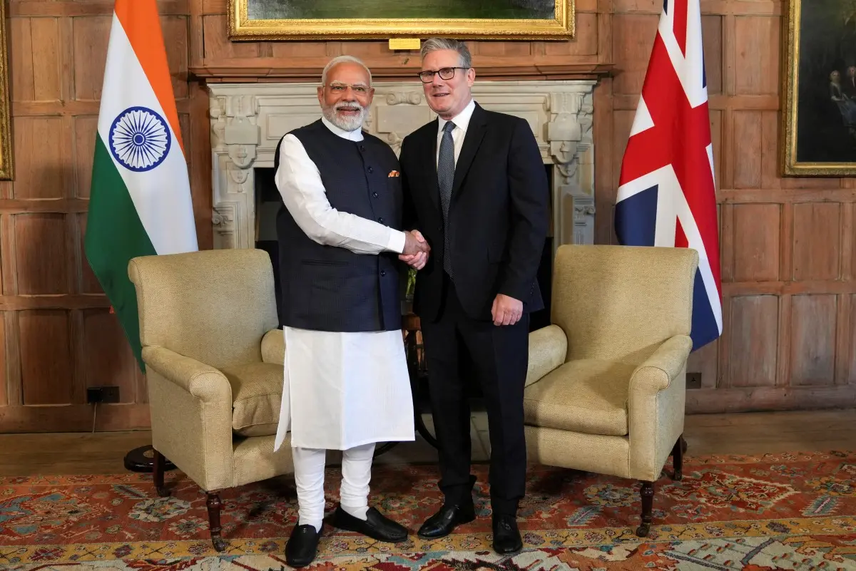 PM Modi meets Starmer: India-UK sign landmark free trade deal in London