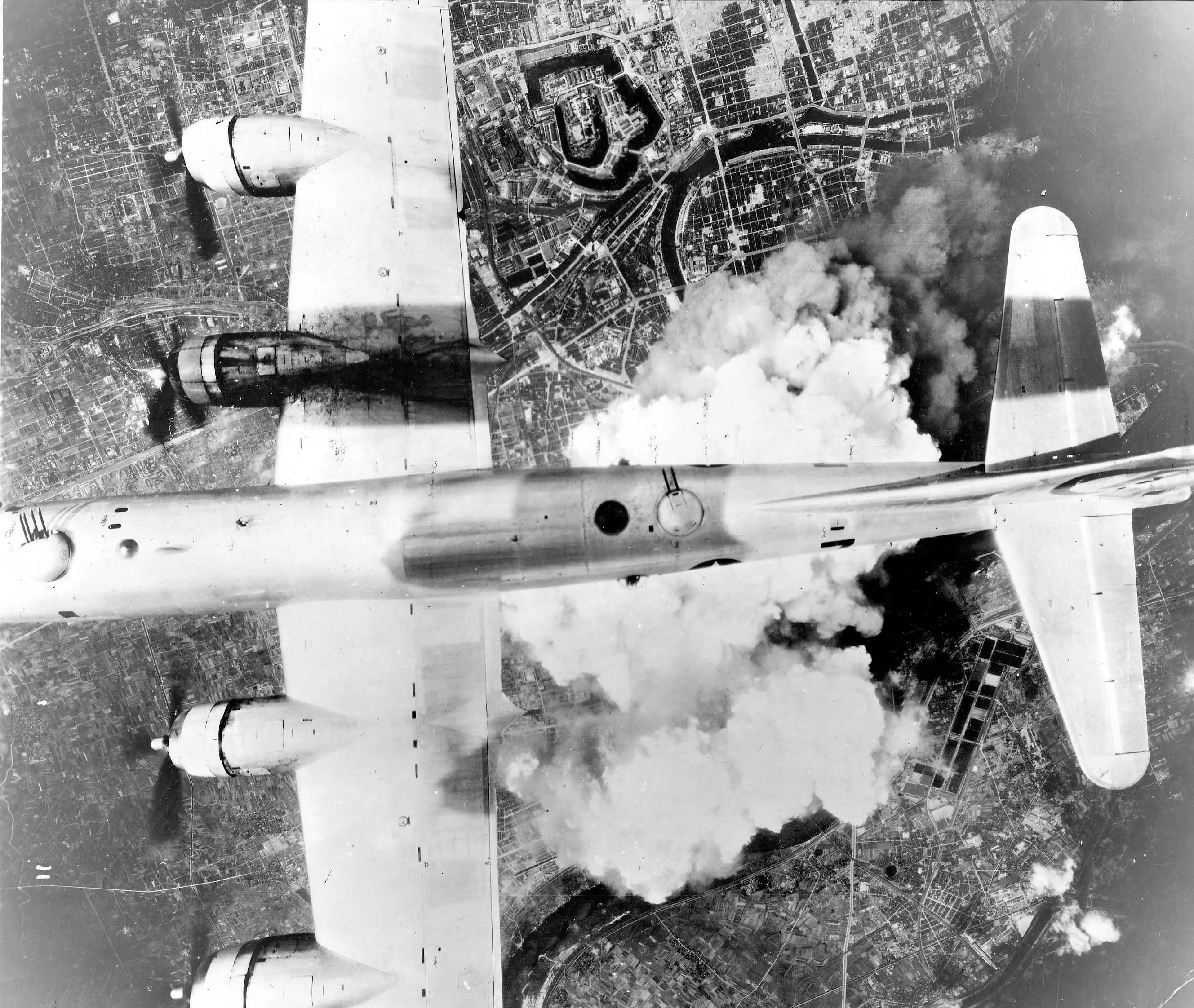 The aircraft behind the devastation