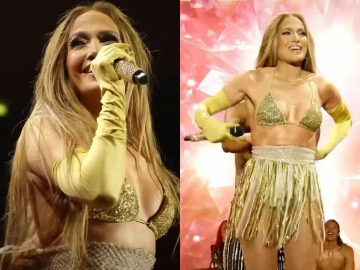 Jennifer Lopez suffers wardrobe malfunction mid-show, netizens believe it to be staged