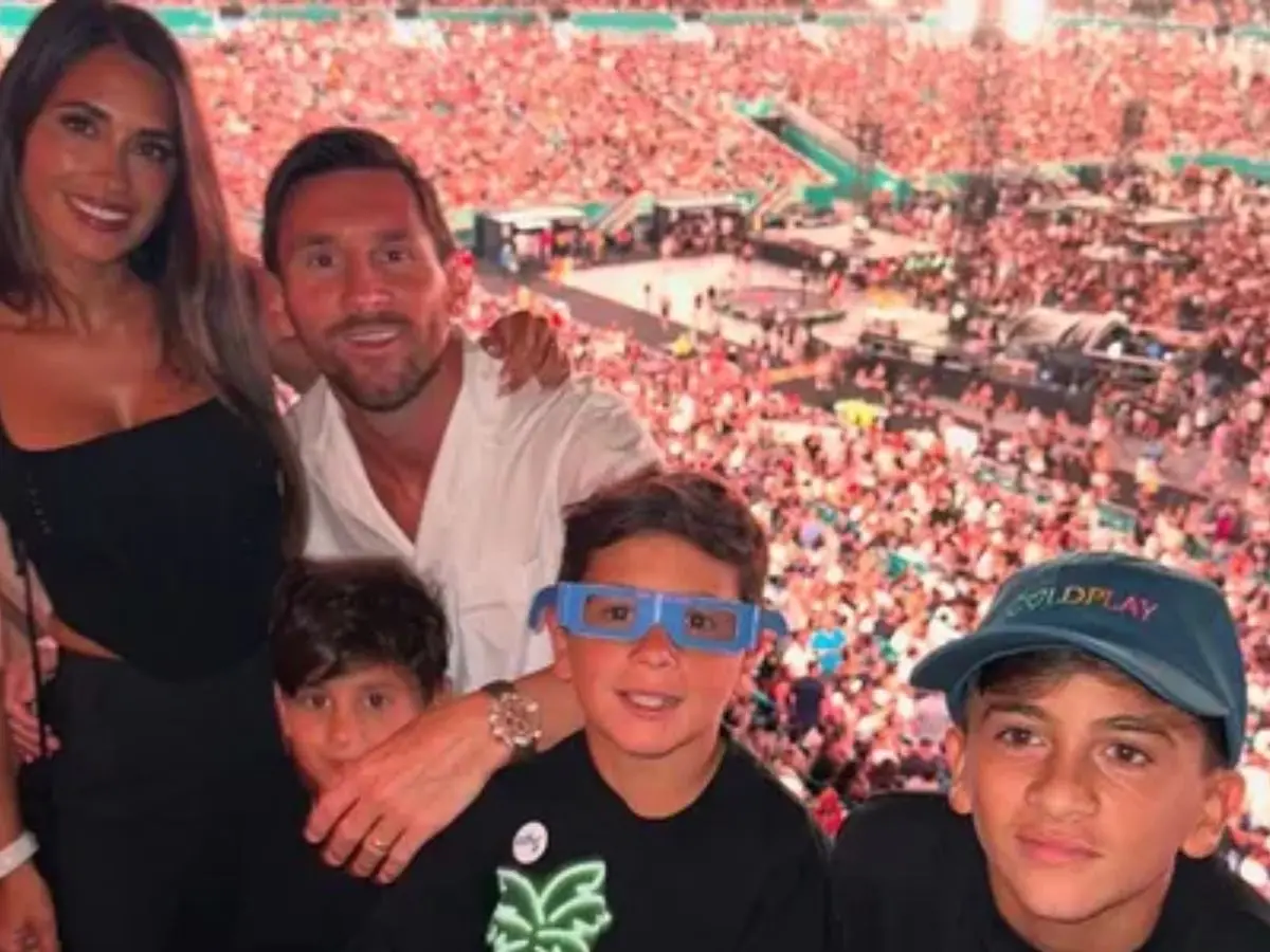Lionel Messi attends Coldplay concert in Miami with his wife and childrens amid recent controversy