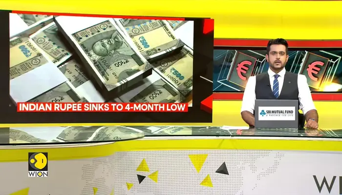 Indian rupee sinks to 4-month low