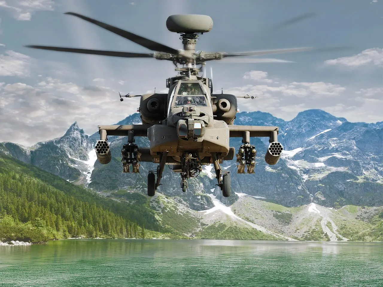 Apache helicopter made for tough heights