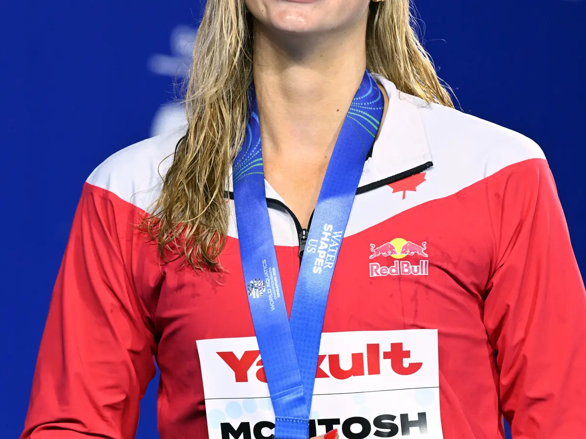 McIntosh and Marchand Win Gold at World Aquatics