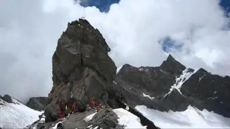 Sacred peak rising above Srinagar