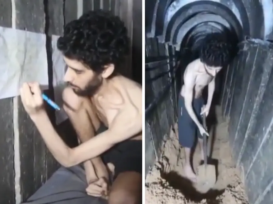 'Living skeleton digging own grave': Hamas releases clip of Israeli hostage, family urges Israel 'not to turn blind eye'