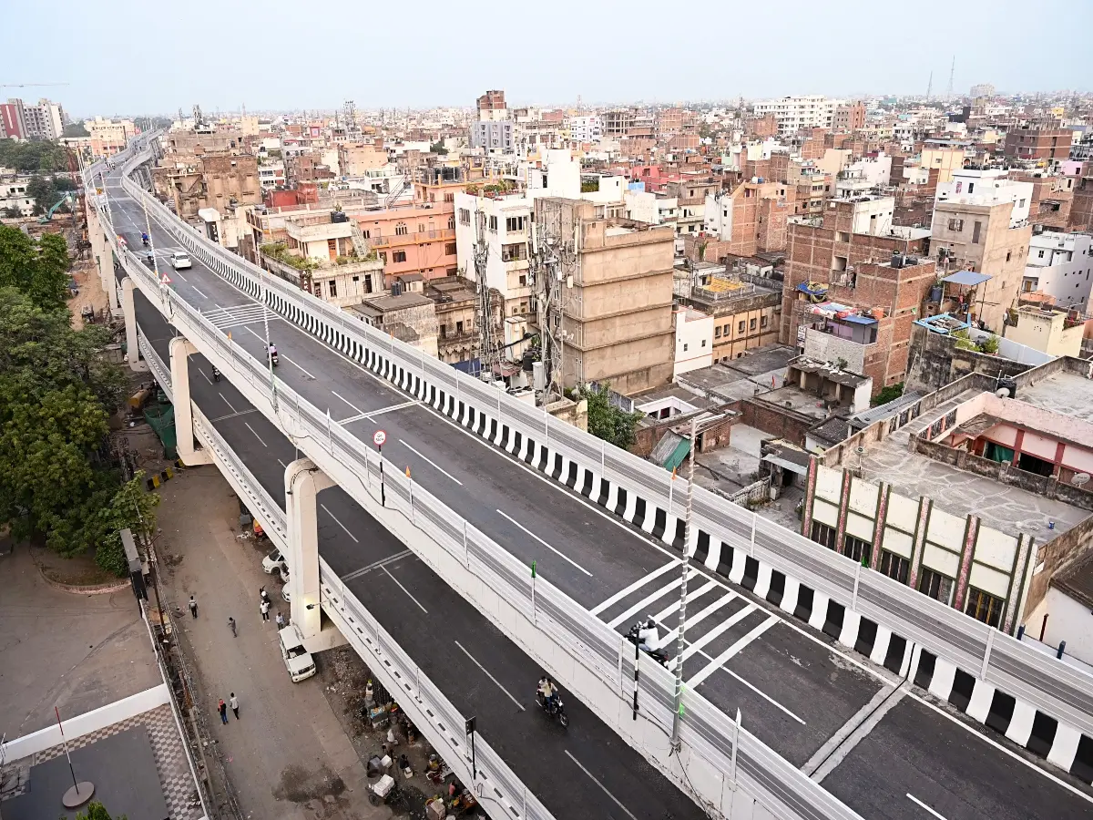 WATCH: Part of Bihar's first double deck flyover, inaugurated two months back sinks amid heavy rain
