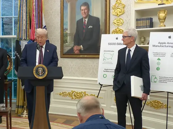 Amid Trump 100% tariff threat on semiconductors, chips; Apple commits $600 billion investment in US Amid Trump 100% tariff threat on semiconductors, chips; Apple commits $600 billion investment in US