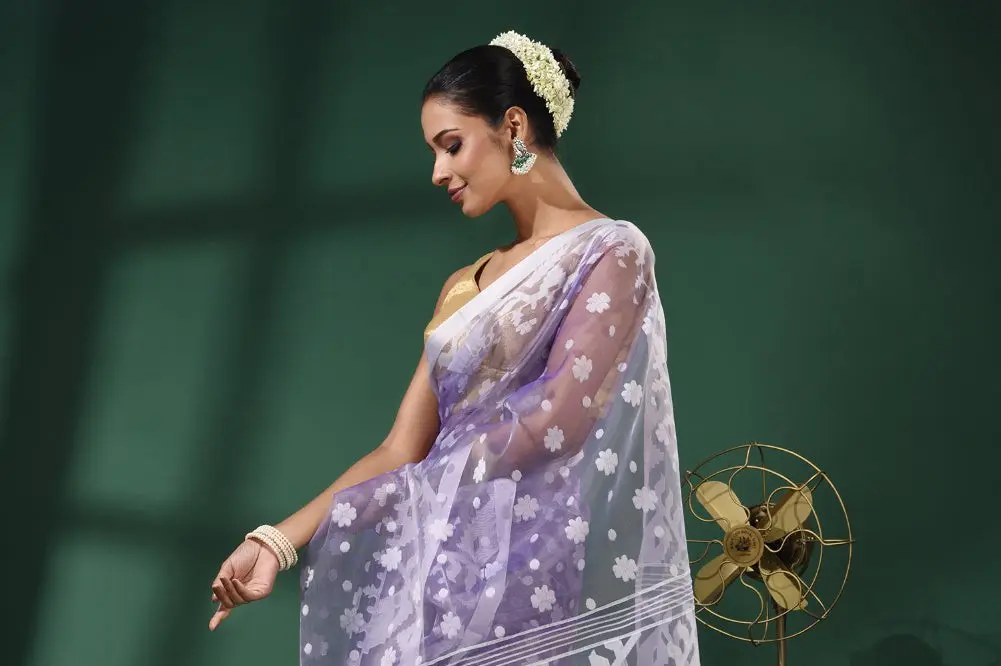 9. The Modern Organza Saree
