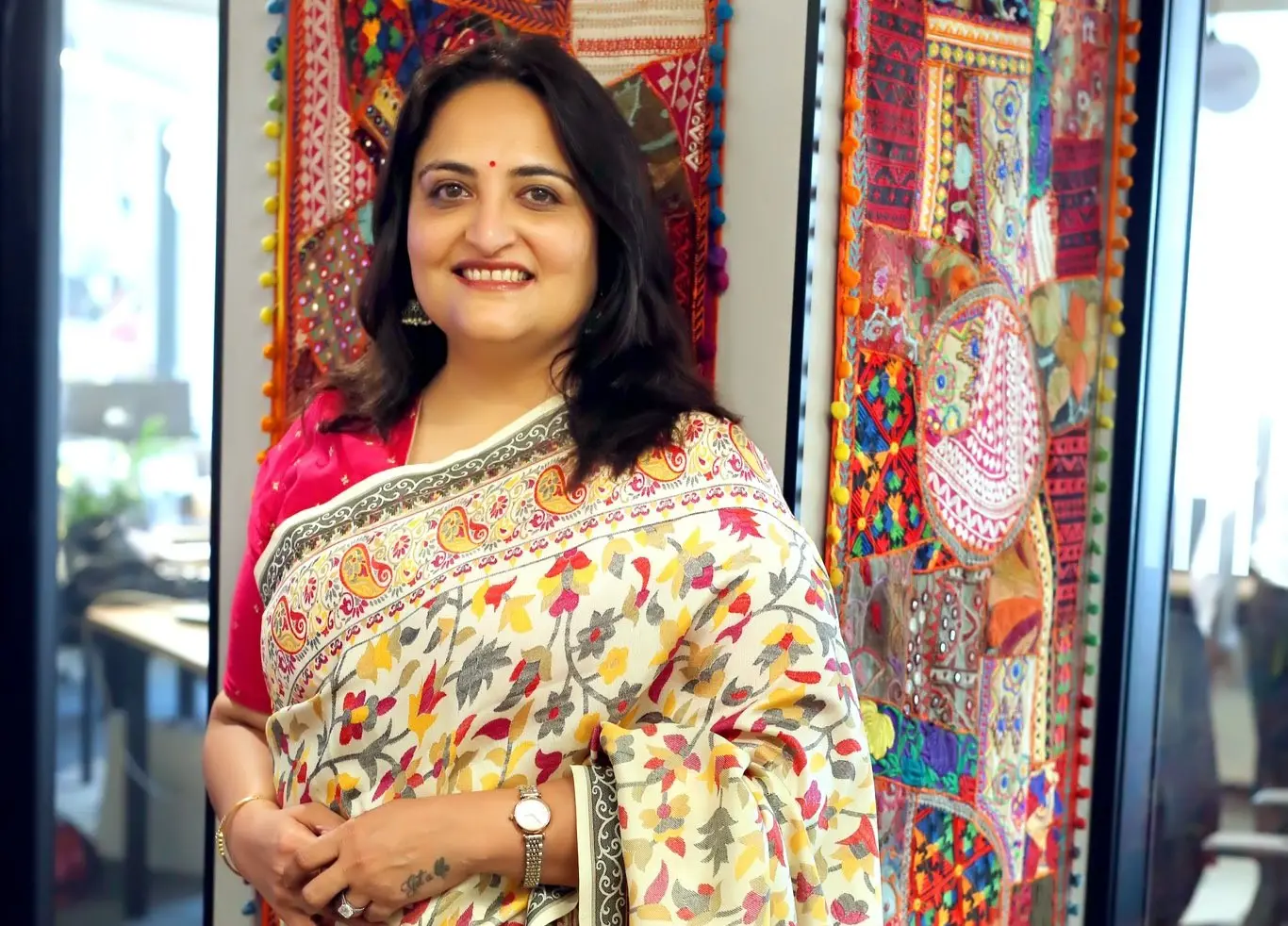 5. The Artful Kashmiri Saree