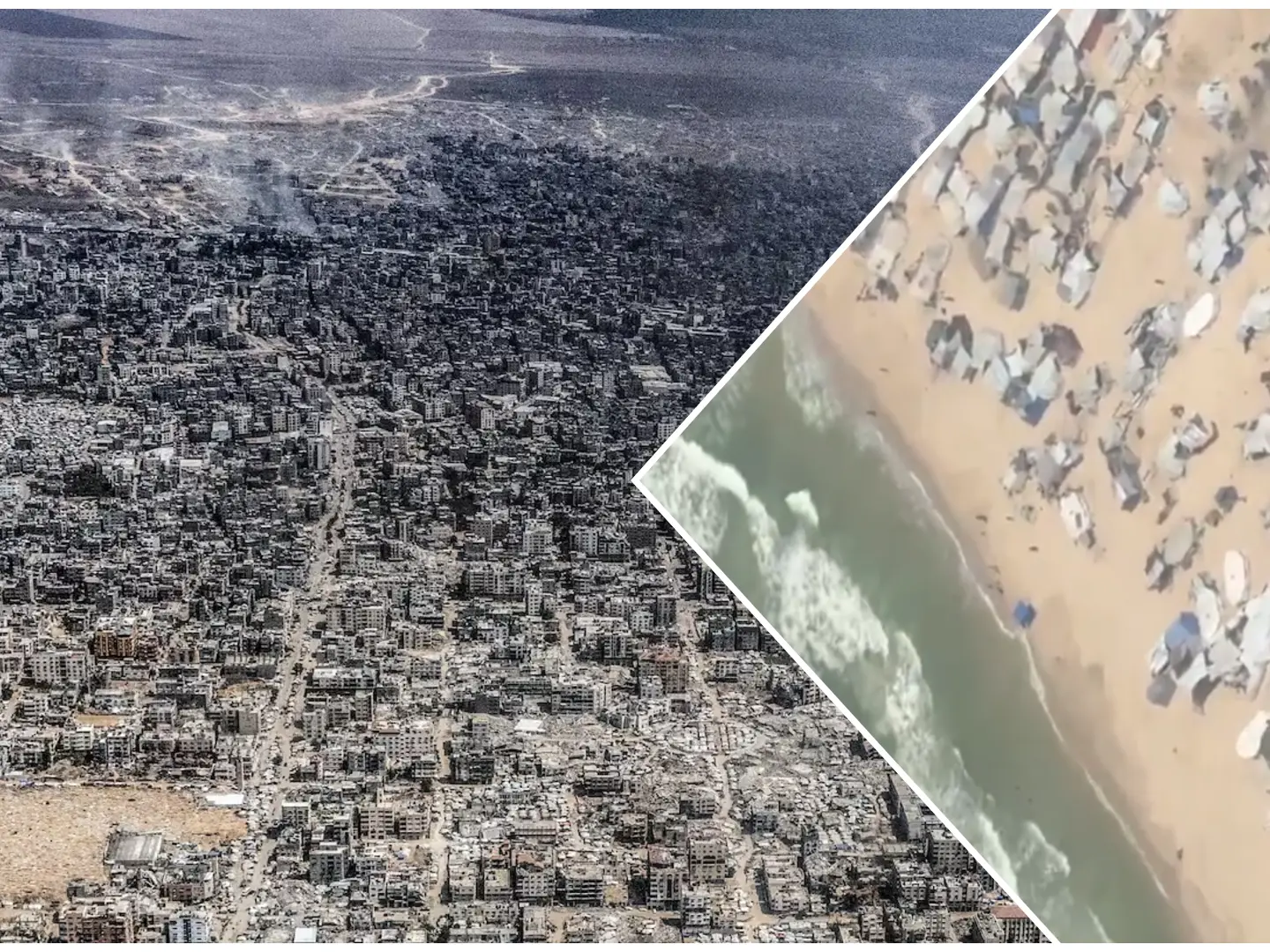 Breathtaking, heartbreaking: Gaza seen from air is all rubble and graves. What's left to occupy? WATCH Breathtaking, heartbreaking: Gaza seen from air is all rubble and graves. What's left to occupy? WATCH