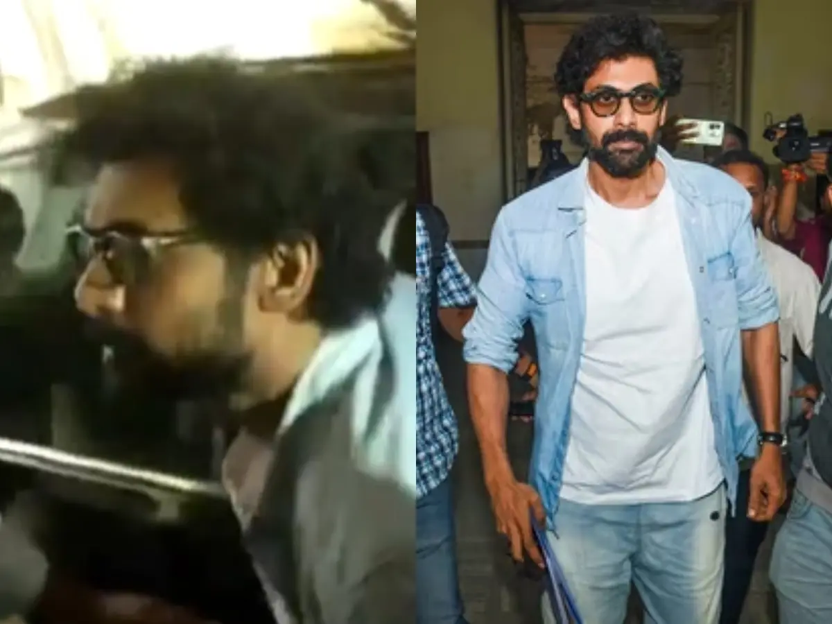 Illegal Betting apps case: Rana Daggubati gets mobbed as he appears at Hyderabad ED office Illegal Betting apps case: Rana Daggubati gets mobbed as he appears at Hyderabad ED office