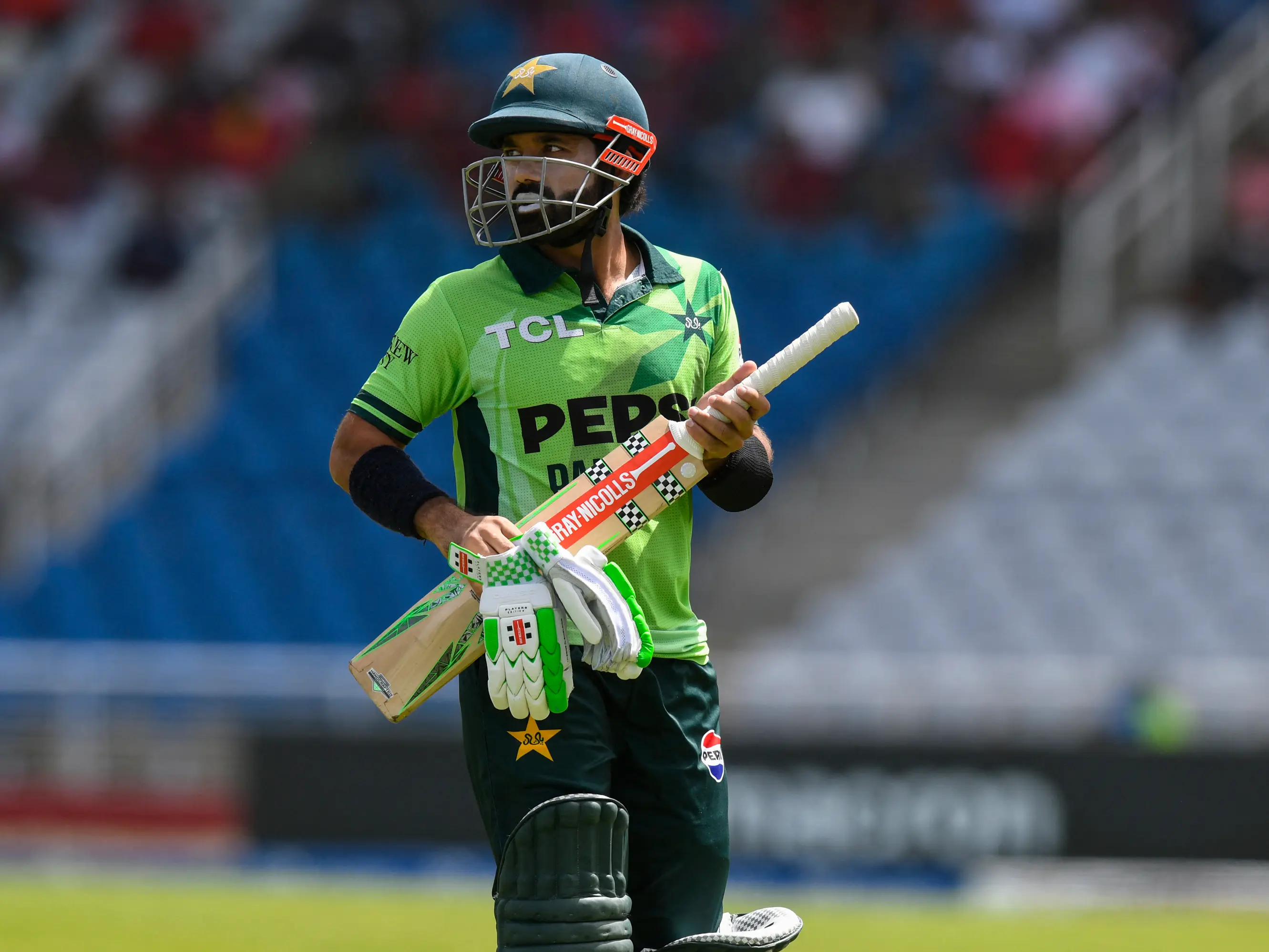 Ouch! Rizwan's 'Leave of the Year' clean-bowled moment goes viral | WATCH Ouch! Rizwan's 'Leave of the Year' clean-bowled moment goes viral | WATCH