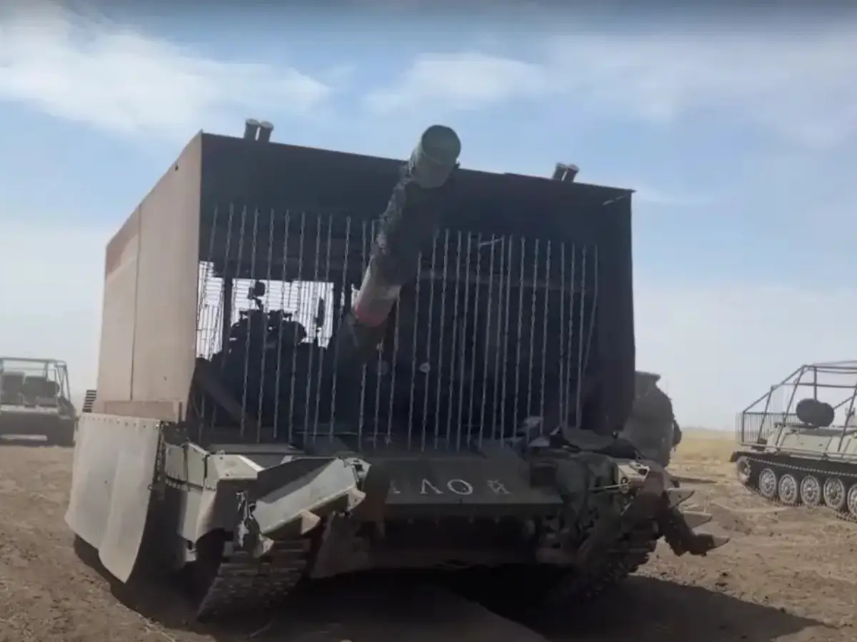 Ukraine's 'Mad Max' war machines: From spiked Humvees to Frankeen tanks in the fight against drones Ukraine's 'Mad Max' war machines: From spiked Humvees to Frankeen tanks in the fight against drones
