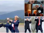 They kicked each other as they met: Trump-Putin summit, as per AI video (satire)