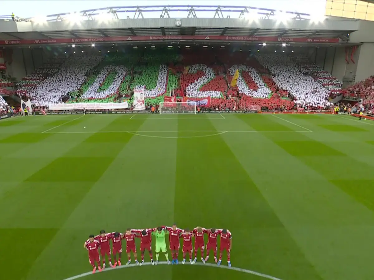 Watch: Liverpool pay fitting tribute in memory of Diogo Jota; Mohamed Salah spotted in tears after match Watch: Liverpool pay fitting tribute in memory of Diogo Jota; Mohamed Salah spotted in tears after match