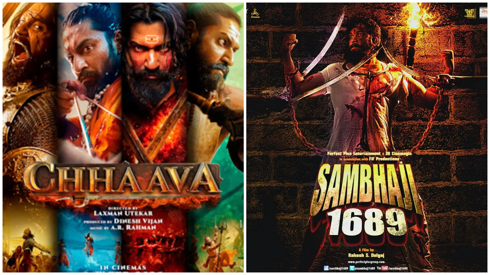 Sambhaji 1689 (2014) and Chhaava (2025)