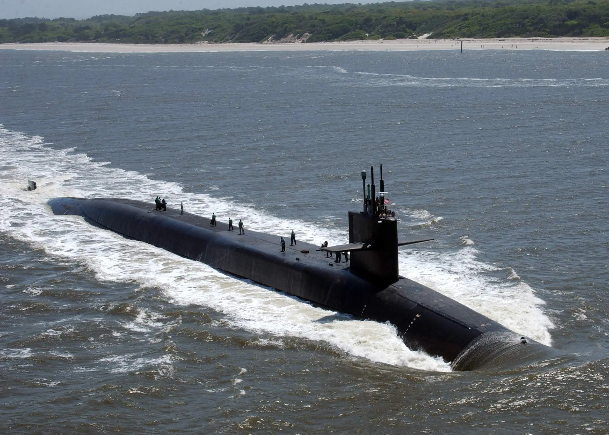 US nuclear triad land, sea and air